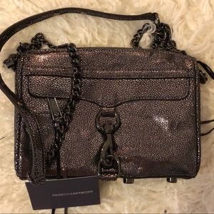 Rebecca Minkoff gunmetal Mini Mac